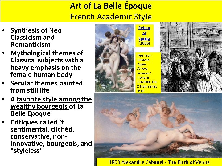Art of La Belle Époque French Academic Style • Synthesis of Neo Classicism and