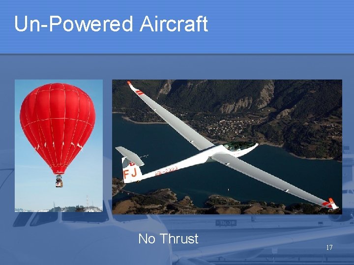 Un-Powered Aircraft No Thrust 17 Un-Powered Aircraft No Thrust 17