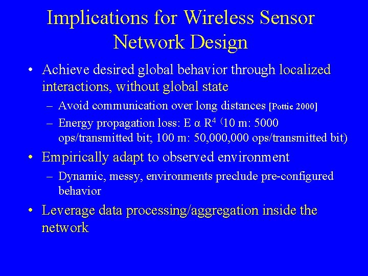 Some Distributed Coordination Schemes for Wireless Sensor Networks