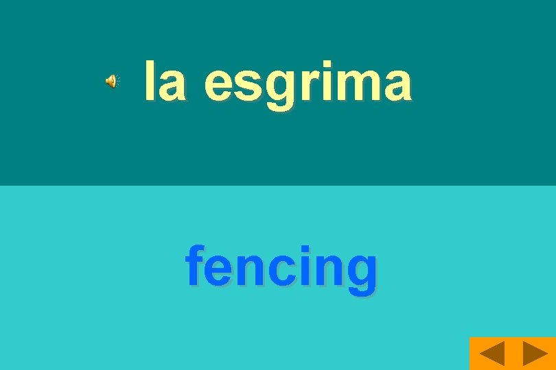 la esgrima fencing 