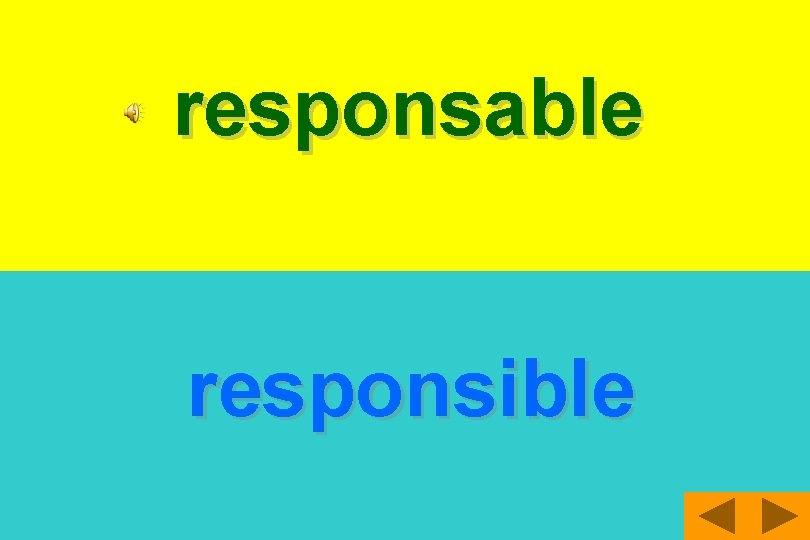 responsable responsible 