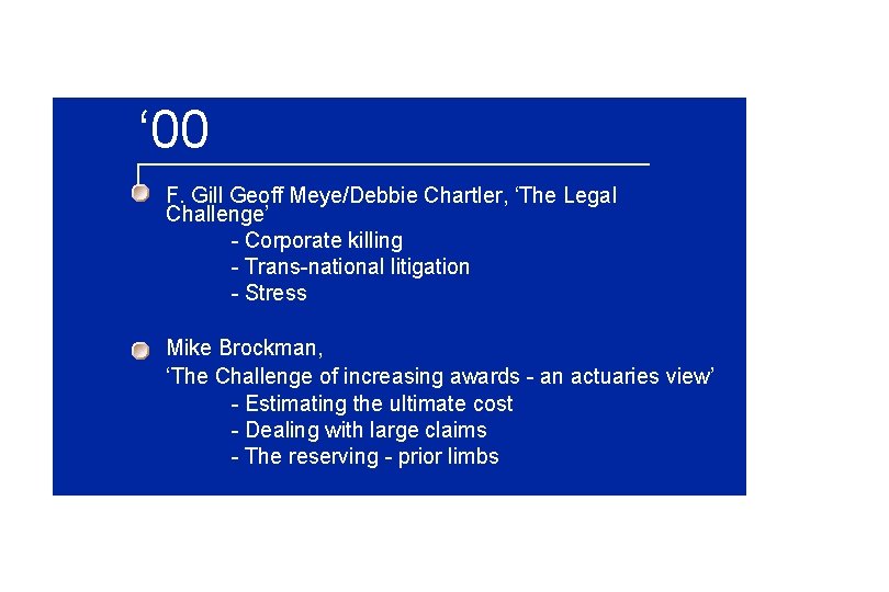 ‘ 00 F. Gill Geoff Meye/Debbie Chartler, ‘The Legal Challenge’ - Corporate killing -