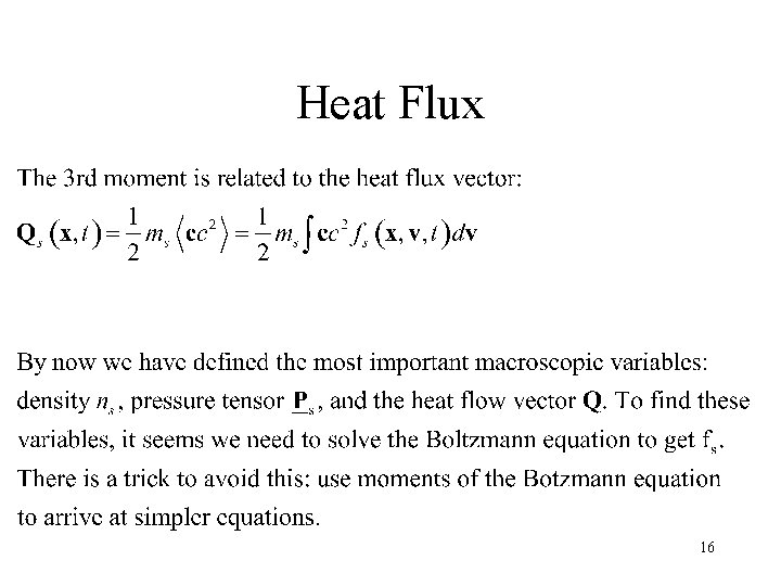 Heat Flux 16 