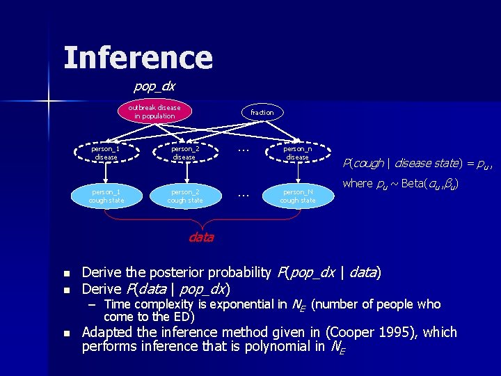 Inference pop_dx outbreak disease in population fraction person_1 disease person_2 disease . . .