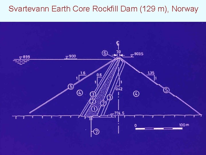  Svartevann Earth Core Rockfill Dam (129 m), Norway 