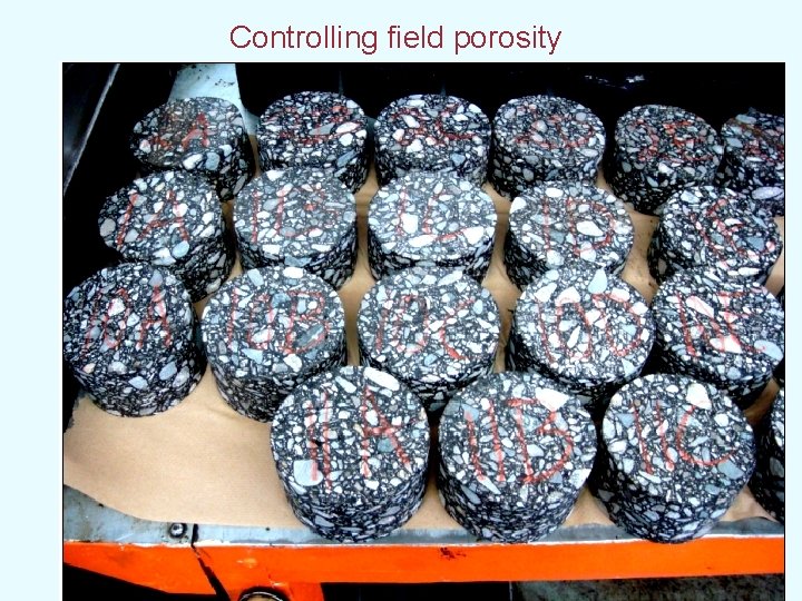  Controlling field porosity 