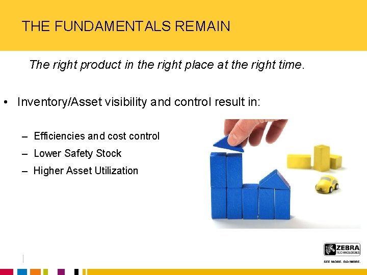 THE FUNDAMENTALS REMAIN The right product in the right place at the right time.