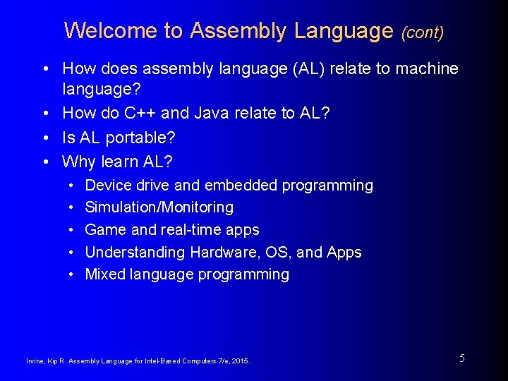 Assembly Language for x 86 Processors 7 th