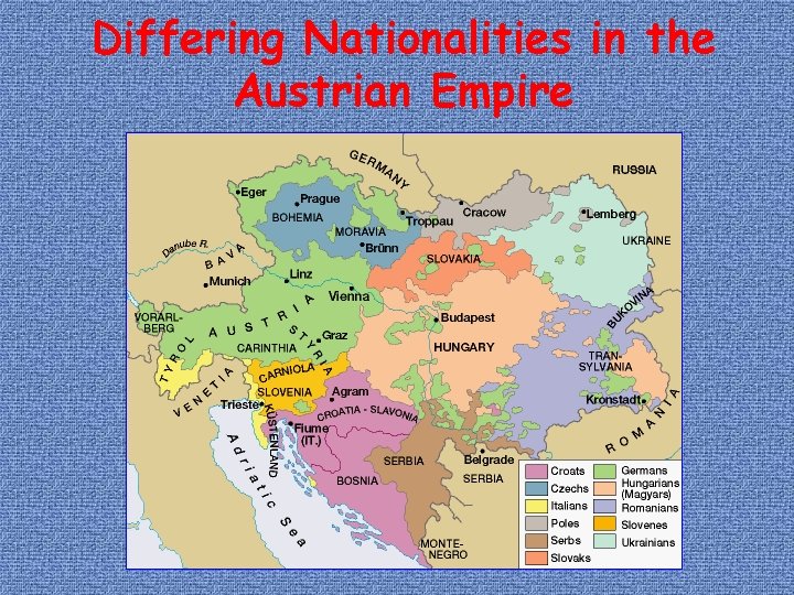 Differing Nationalities in the Austrian Empire 