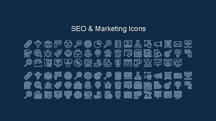 SEO & Marketing Icons 