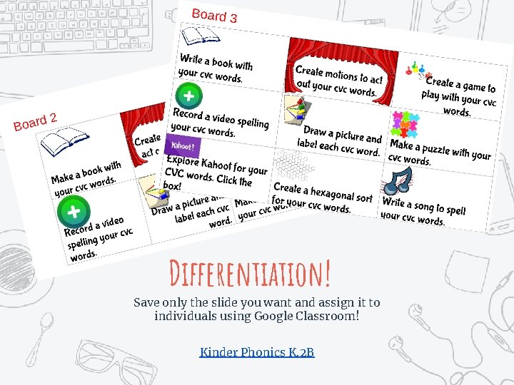 Differentiation! Save only the slide you want and assign it to individuals using Google
