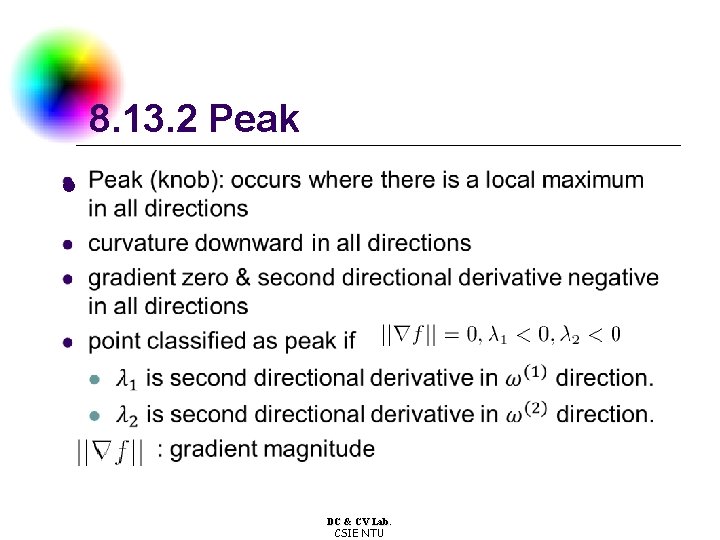 8. 13. 2 Peak l DC & CV Lab. CSIE NTU 