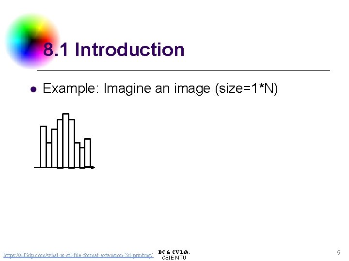 8. 1 Introduction l Example: Imagine an image (size=1*N) https: //all 3 dp. com/what-is-stl-file-format-extension-3