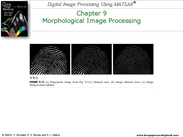 Digital Image Processing Using MATLAB ® Chapter 9 Morphological Image Processing © 2004 R. Digital Image Processing Using MATLAB ® Chapter 9 Morphological Image Processing © 2004 R.