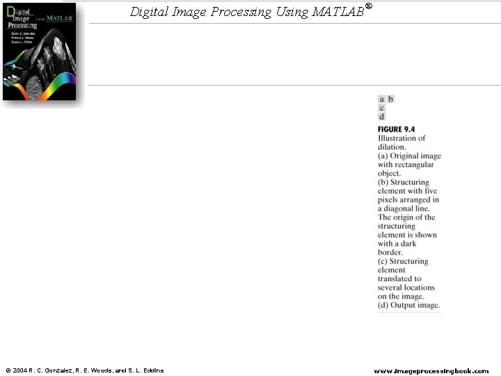 Digital Image Processing Using MATLAB © 2004 R. C. Gonzalez, R. E. Woods, and Digital Image Processing Using MATLAB © 2004 R. C. Gonzalez, R. E. Woods, and