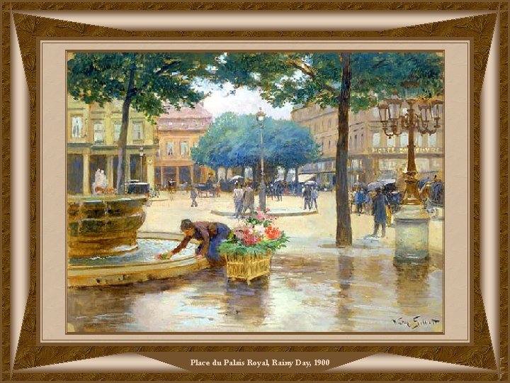 Place du Palais Royal, Rainy Day, 1900 