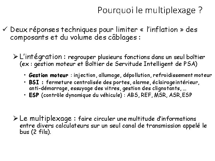 Pourquoi le multiplexage ? Deux réponses techniques pour limiter « l’inflation » des composants