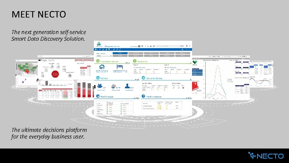 MEET NECTO The next generation self-service Smart Data Discovery Solution. The ultimate decisions platform