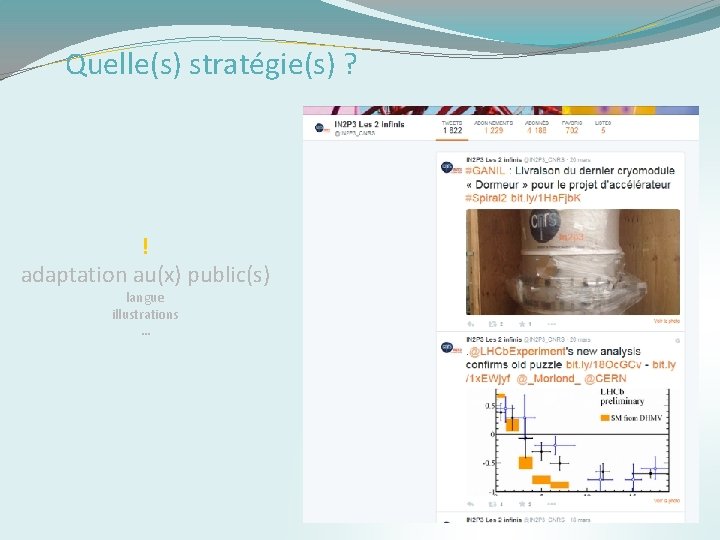 Quelle(s) stratégie(s) ? ! adaptation au(x) public(s) langue illustrations … 