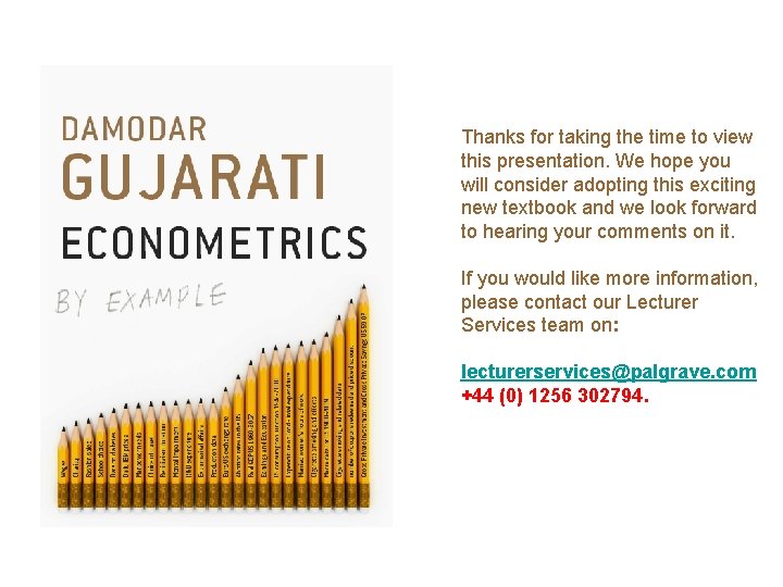 Thanks for taking the time to view this presentation. We hope you will consider