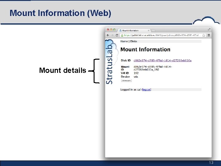 Mount Information (Web) Mount details 13 