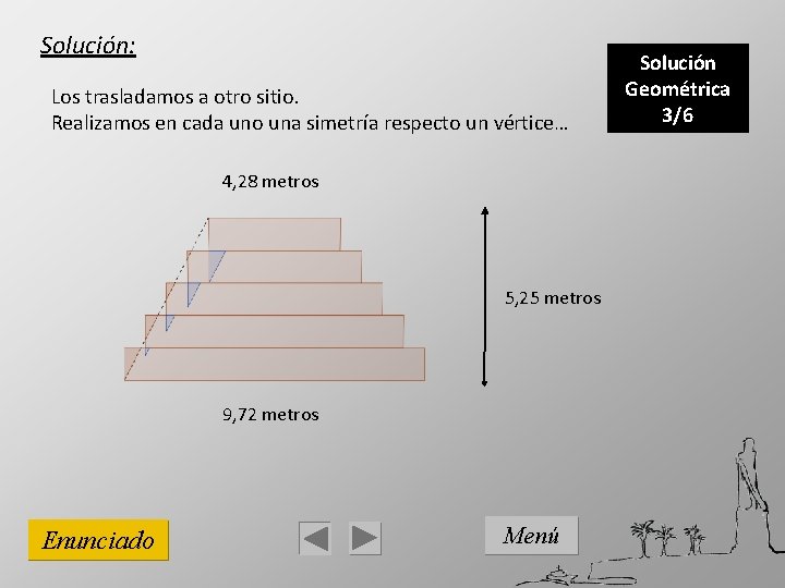 Solución: Los trasladamos a otro sitio. Realizamos en cada uno una simetría respecto un