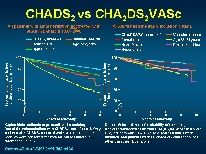 CHADS 2 vs CHA 2 DS 2 VASc All patients with atrial fibrillation not