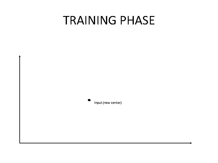 TRAINING PHASE input (new center) 