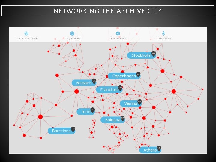 NETWORKING THE ARCHIVE CITY 