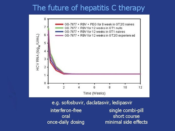 The future of hepatitis C therapy e. g. sofosbuvir, daclatasvir, ledipasvir interferon-free oral once-daily