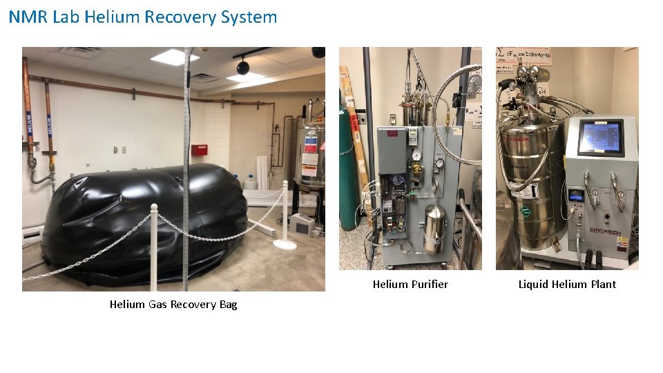 NMR Lab Helium Recovery System Helium Purifier Helium Gas Recovery Bag Liquid Helium Plant