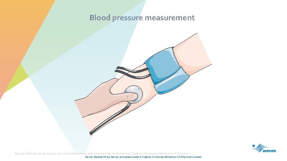 Blood pressure measurement Servier Medical Art de Servier est mis à disposition selon les
