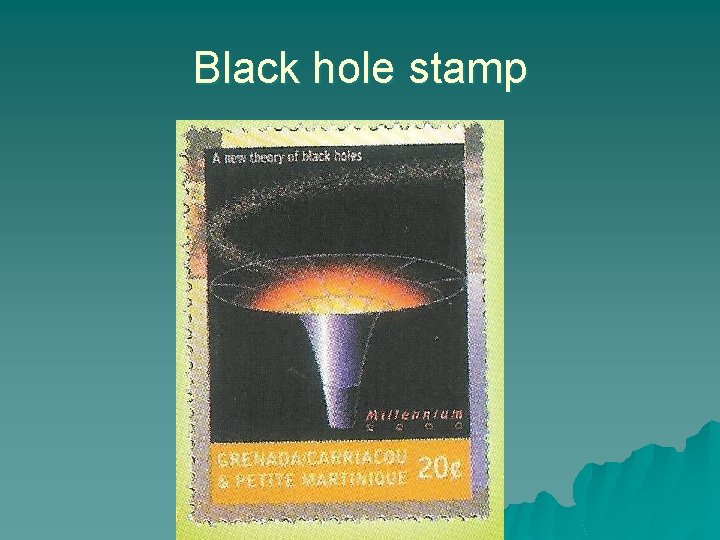 Black hole stamp 