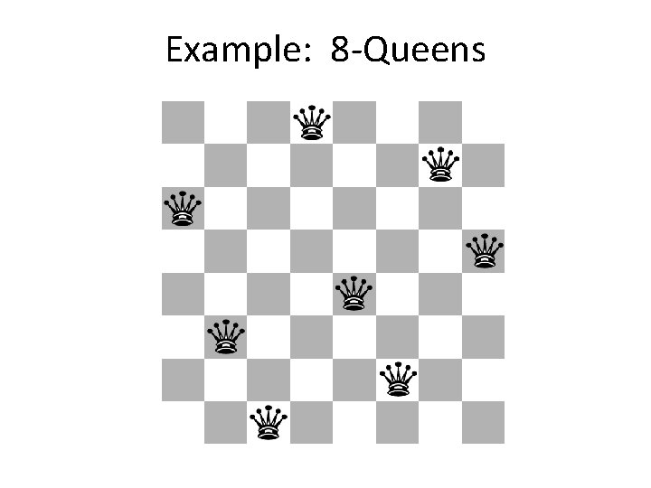 Example: 8 -Queens 