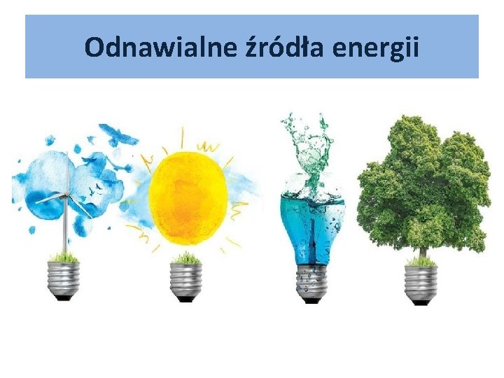 Odnawialne źródła energii 