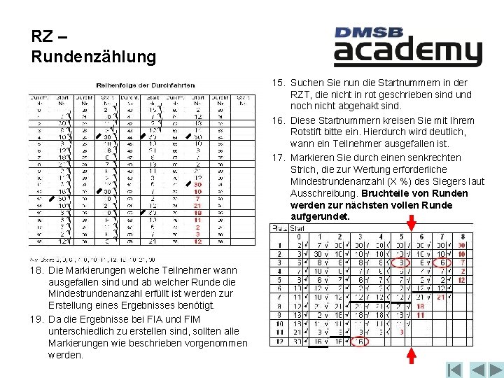 RZ – Rundenzählung Ö Ö Ö Ö Ö Ö Ö Ö Ö Ö Ö