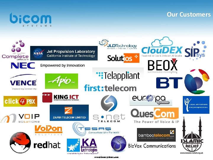 Our Customers www. bicomsystems. com 