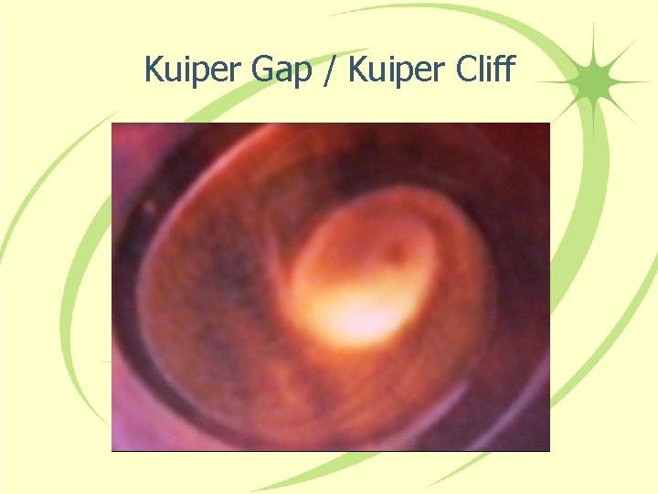 Kuiper Gap / Kuiper Cliff 