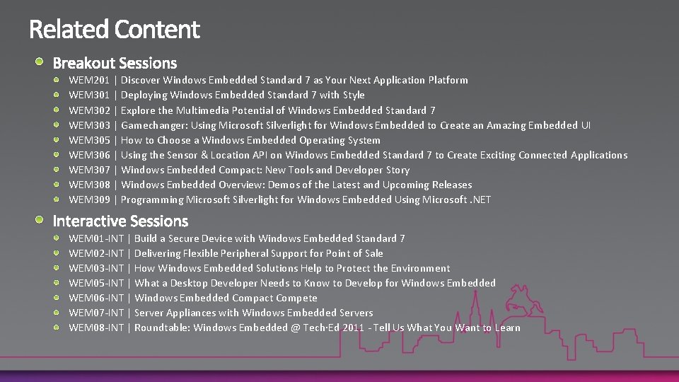 WEM 201 | Discover Windows Embedded Standard 7 as Your Next Application Platform WEM
