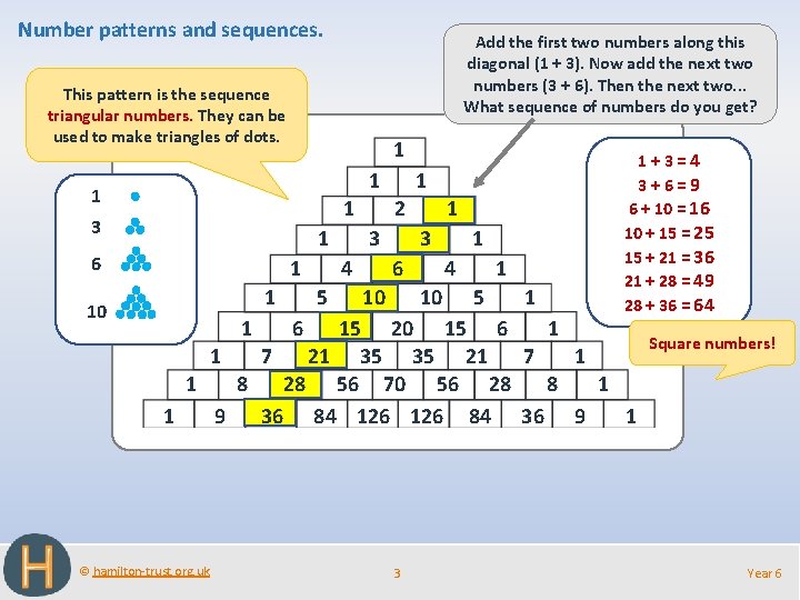 Number patterns and sequences. Add the first two numbers along this diagonal (1 + Number patterns and sequences. Add the first two numbers along this diagonal (1 +
