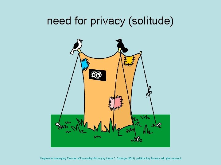 need for privacy (solitude) Prepared to accompany Theories of Personality (6 th ed. )