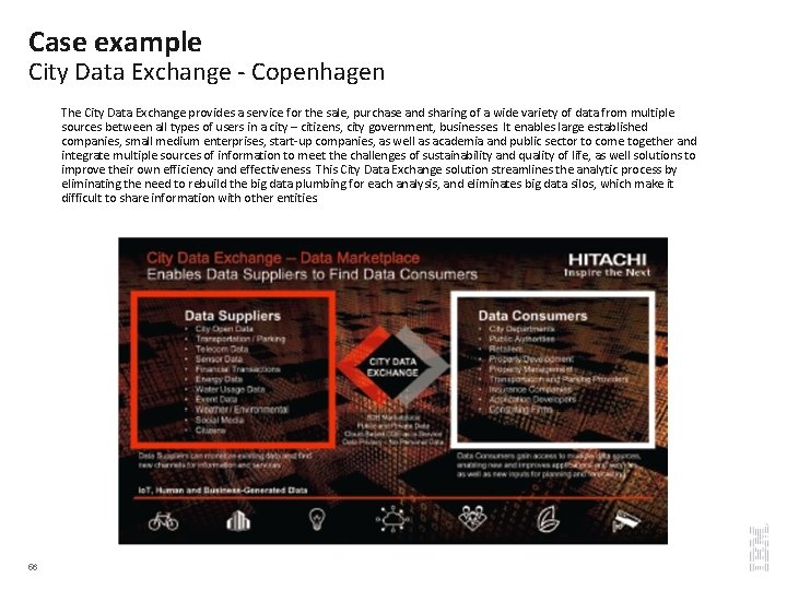 Case example City Data Exchange - Copenhagen The City Data Exchange provides a service