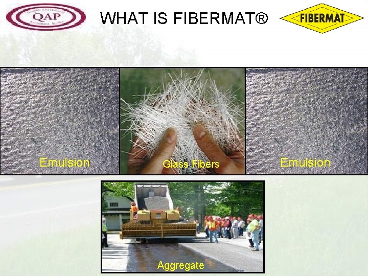 WHAT IS FIBERMAT® Emulsion Glass Fibers Aggregate Emulsion 
