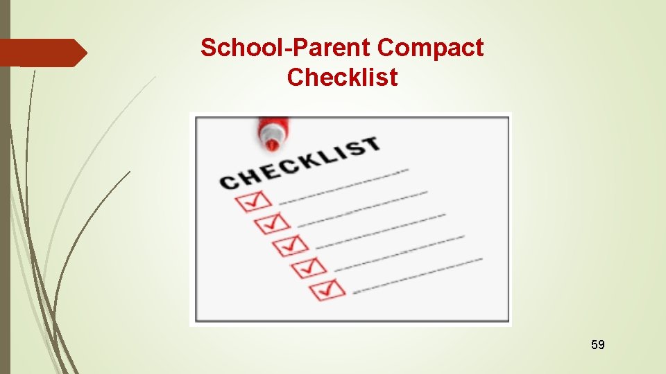 School-Parent Compact Checklist 59 