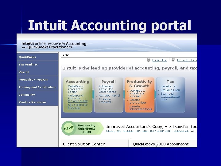 Intuit Accounting portal 