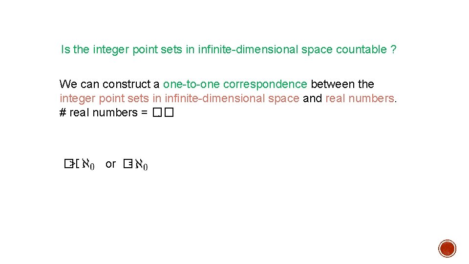 Is the integer point sets in infinite-dimensional space countable ? We can construct a