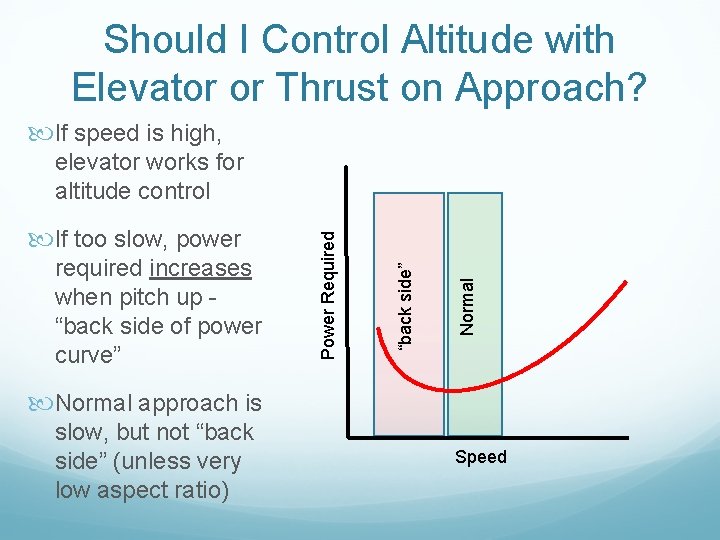 Should I Control Altitude with Elevator or Thrust on Approach? If speed is high,