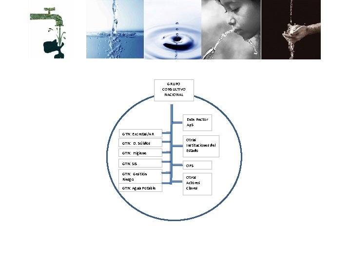 GRUPO CONSULTIVO NACIONAL Ente Rector Ap. S GTN: Excretas/AR GTN: D. Sólidos GTN: Higiene