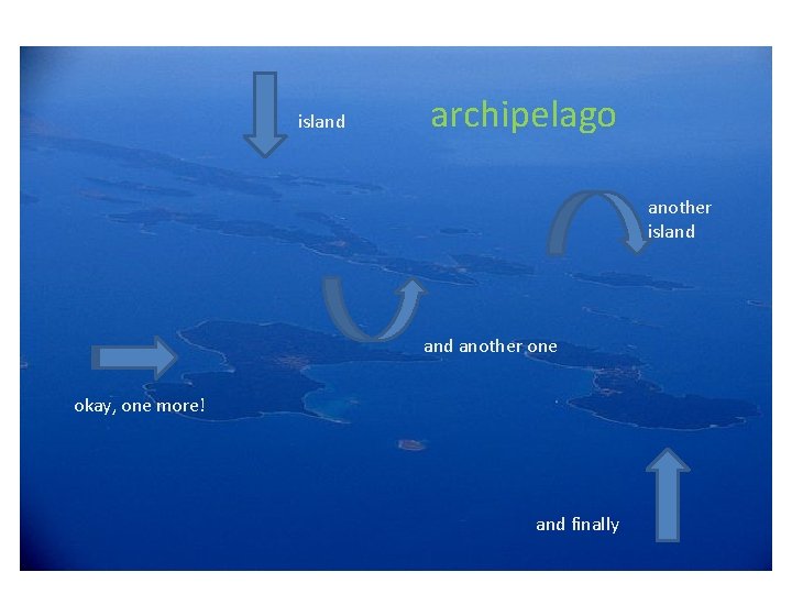 island archipelago another island another one okay, one more! and finally 