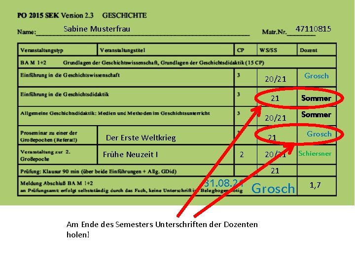 Sabine Musterfrau 47110815 Der Erste Weltkrieg Frühe Neuzeit I 20/21 Grosch 21 Sommer 20/21